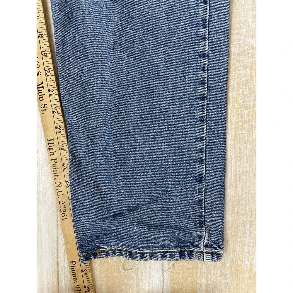 Levi Strauss 505 Regular Fit Mens Jeans 38x32 Med Wash Blue Denim Straight Leg